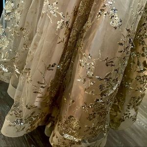 Gold/CHAMPAGNE dress — Size 10 — Never worn(only for pictures)— NEW with tags